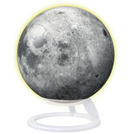 Puzzle 3D luna lumineaza in intuneric 72 piese